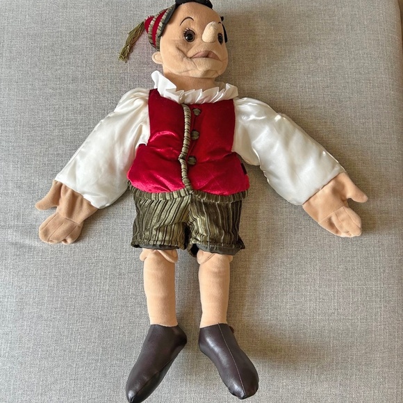Folkmanis Growing Nose Pinnochio Hand Puppet Ventriloquist - Picture 2 of 11